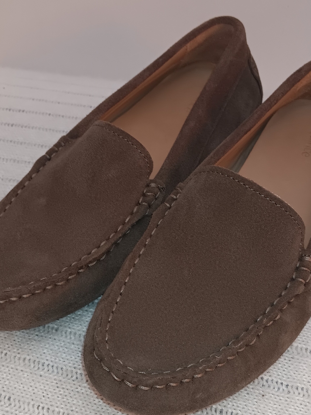 Quince Women's Brown Suede Loafers